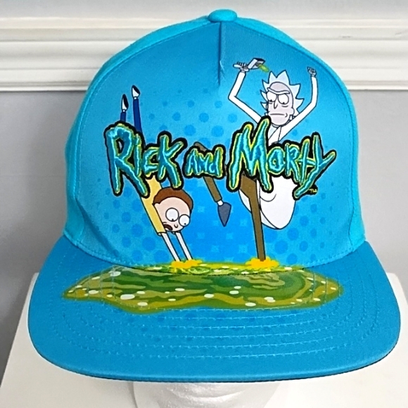 Rick and Morty 3D Embroidered Snapback Hat Limited Edition - Picture 12 of 12